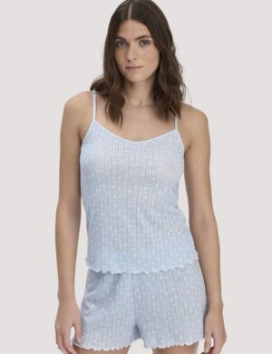 hessnatur Spaghetti Top Regular PURE POINTELLE aus reiner Bio-Baumwolle