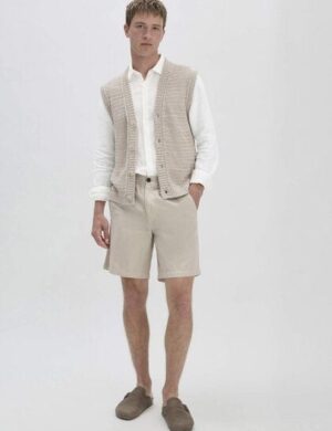 hessnatur Shorts Relaxed aus Bio-Baumwolle mit Leinen