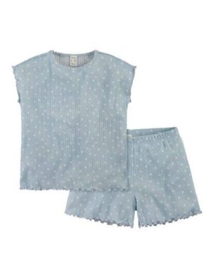 hessnatur Pointelle Pyjama PURE COTTON aus reiner Bio-Baumwolle