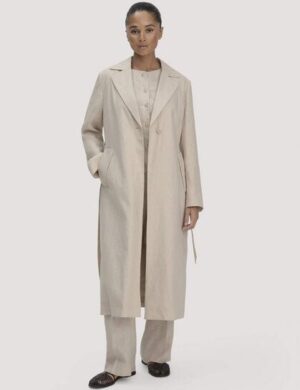 hessnatur Mantel Regular aus reinem Leinen
