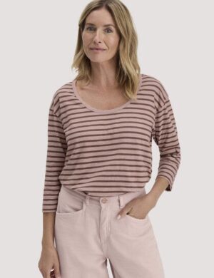 hessnatur Light Slub Streifen Longsleeve Relaxed aus reiner Bio-Baumwolle