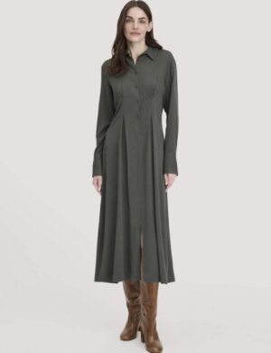 hessnatur Kleid Midi Regular aus reiner LENZING ECOVERO Viskose