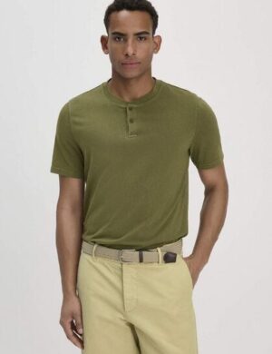 hessnatur Heavy Jersey Henley Shirt Relaxed aus reiner Bio-Baumwolle