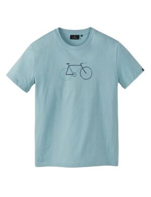 Herren T-Shirt aus Bio-Baumwolle – AGAVE BIKE LETTERS – recolution