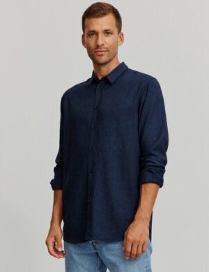 Herren Hemd aus Leinen und LENZING ECOVERO Viskose Mix – NUTMEG – recolution