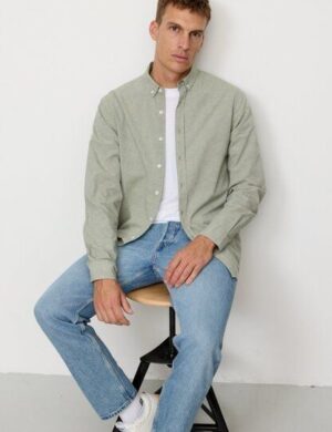 Herren Hemd aus Bio-Baumwoll-Leinen Mix – CORN – recolution