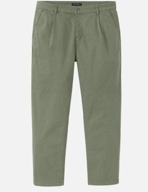 Herren Chino mit Bundfalte aus Bio-Baumwoll Mix – OAK – recolution