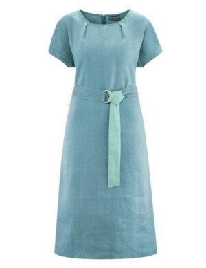 HempAge Zeitloses Midikleid Hanf/Biobaumwolle