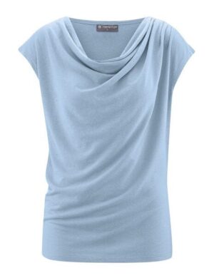 HempAge Wasserfallausschnitt Top Hanf/Biobaumwolle