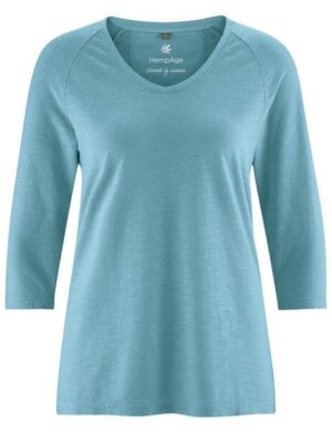 HempAge Raglanshirt mit 3/4-Arm Hanf/Biobaumwolle
