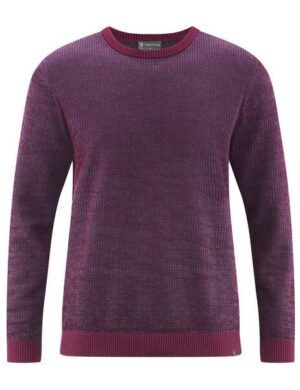 HempAge Herren Strickpullover Rundhalsausschnitt Hanf/Biobaumwolle Normal Fit