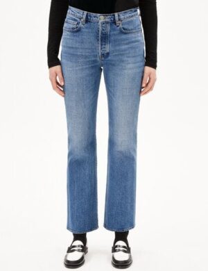 ARMEDANGELS VELAARI Damen Jeans Flared Leg Mid Waist Ankle Bio-Baumwoll Mix Comfort-Stretch