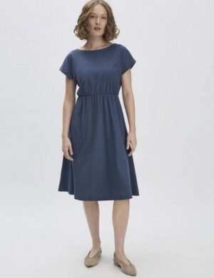 hessnatur Jersey Kleid Midi Relaxed aus reiner Bio-Baumwolle