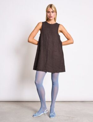 JAN N JUNE Mini-Kleid SALVIA aus Leinen
