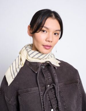 JAN N JUNE Bedrucktes Tuch VAD aus Bio-Baumwolle