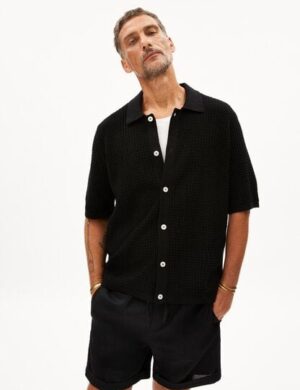 ARMEDANGELS EDUAARDO Herren Strick-Poloshirt aus Bio-Baumwolle