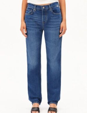 ARMEDANGELS AAVELINE Damen Straight Jeans recycelte Baumwolle