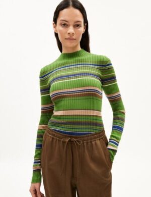 ARMEDANGELS ALAANIA NEW STRIPES – Damen Pullover Slim Fit aus Bio-Baumwolle