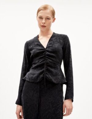 ARMEDANGELS ANAYAA JACQ Damen Bluse Regular Fit aus TENCEL Lyocell Mix