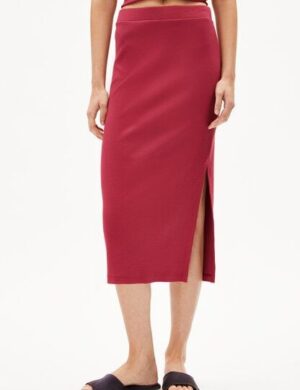 ARMEDANGELS AZITAA RIB Damen Ripp-Jerseyrock aus Bio-Baumwoll Mix