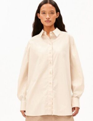 ARMEDANGELS BARREL SLEEVE POPLIN Damen Bluse aus Bio-Baumwolle