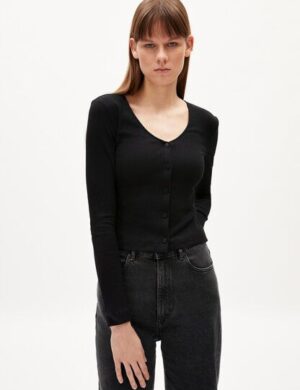 ARMEDANGELS BIANCAA LOLA – Damen Ripp Longsleeve Slim Fit aus Bio-Baumwoll Mix