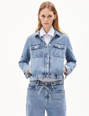 ARMEDANGELS BLUSONAA – Damen Jeansjacke Oversized Fit aus Bio-Baumwolle Mix