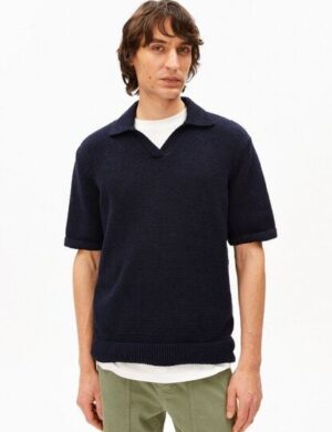 ARMEDANGELS BOUCLE Herren Polo aus Bio-Baumwoll Mix