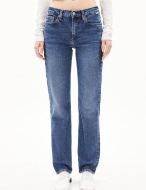 ARMEDANGELS CARENAA Damen Straight Jeans Bio-Baumwoll Mix Comfort Stretch