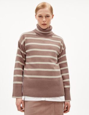 ARMEDANGELS CHANAA STRIPES Damen Pullover Loose Fit aus Bio-Baumwolle