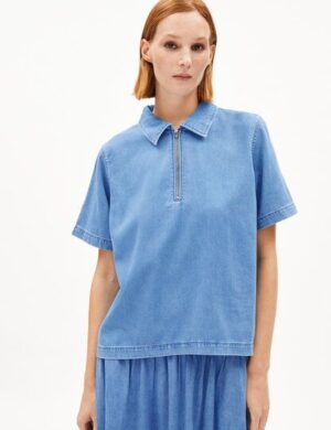 ARMEDANGELS CINZIAA Damen Jeansbluse aus Bio-Baumwoll Mix