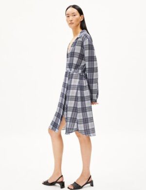 ARMEDANGELS FEMAALE CHECK Damen Webkleid aus Bio-Baumwoll Mix