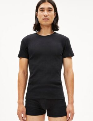 ARMEDANGELS HELMAAR RIB Herren Ripp-T-Shirt aus Bio-Baumwoll Mix