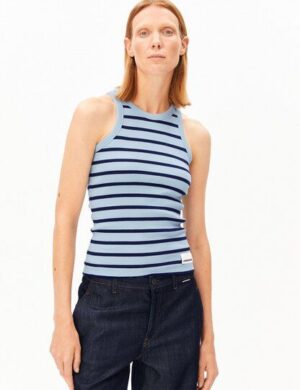 ARMEDANGELS KANITAA STRIPES Damen Ripp-Top aus Bio-Baumwoll Mix