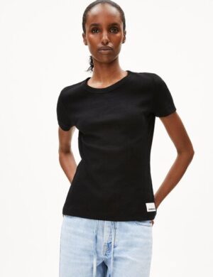 ARMEDANGELS KARDAA Damen Ripp-T-Shirt aus Bio-Baumwoll Mix