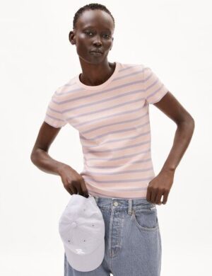 ARMEDANGELS KARDAA STRIPES Damen Ripp-T-Shirt aus Bio-Baumwoll Mix