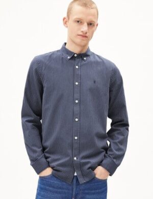 ARMEDANGELS QUAASA STRIPES Herren Hemd aus Bio-Baumwolle