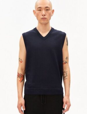 ARMEDANGELS SLEEVELESS KNIT Herren Pullunder aus Bio-Baumwolle