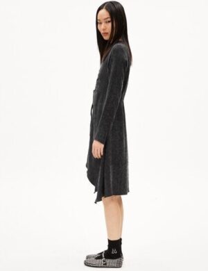 ARMEDANGELS TINRAA JACQ Damen Webkleid Regular Fit aus TENCEL Lyocell Mix