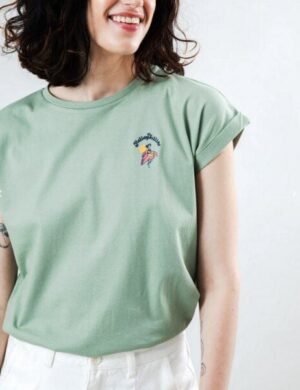 Brava Fabrics Helios Scoop Tee Green