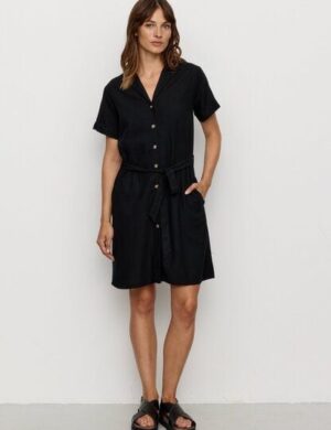 Damen Kleid aus Leinen und LENZING ECOVERO Viskose Mix – YUCCA – recolution