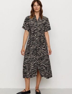 Damen Kleid aus LENZING ECOVERO Viskose – SILENE ZEBRA – recolution