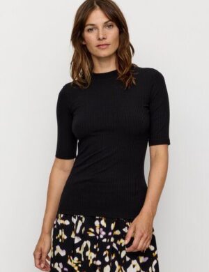 Damen Rib T-Shirt aus LENZING ECOVERO Viskose – DANDELION – recolution