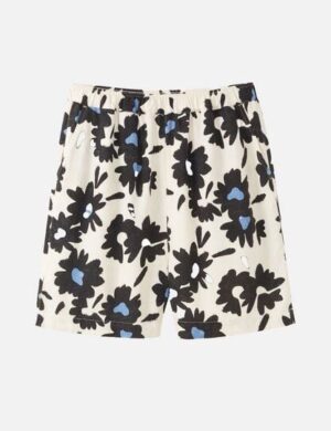 Damen Shorts aus Leinen und LENZING ECOVERO Viskose Mix – FIR BLOOM – recolution