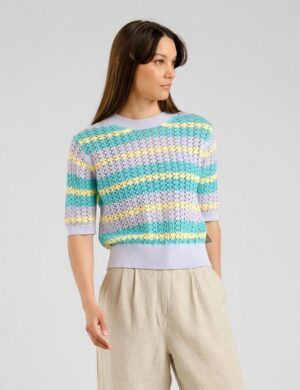 DEDICATED Flen Crochet Shirt – Retro Stripe