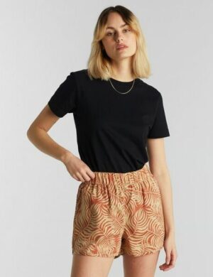 DEDICATED Shorts Sandvika – palm leaves beige