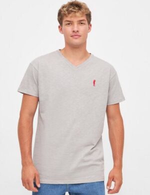 derbe Kurzarm T-shirt Print „Basic Kippes“