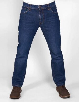 fairjeans REGULAR WAVES 100, mittelblaue Jeans aus 100% Bio-Baumwolle ohne Elasthan