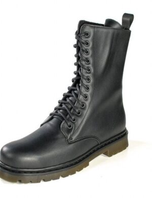 Fairticken ALVORA HIGH vegane 12 Loch All-Year Stiefel Unisex (schwarz)