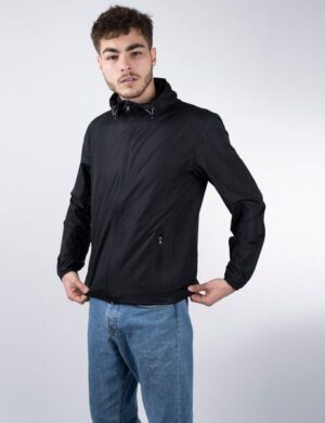 GARY MASH Herren-Windjacke Schwarz